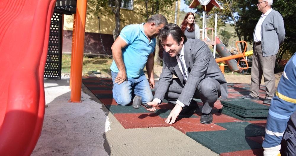 Büyükkırık İlkokulu Oyun Parkı Alan Çalışmaları