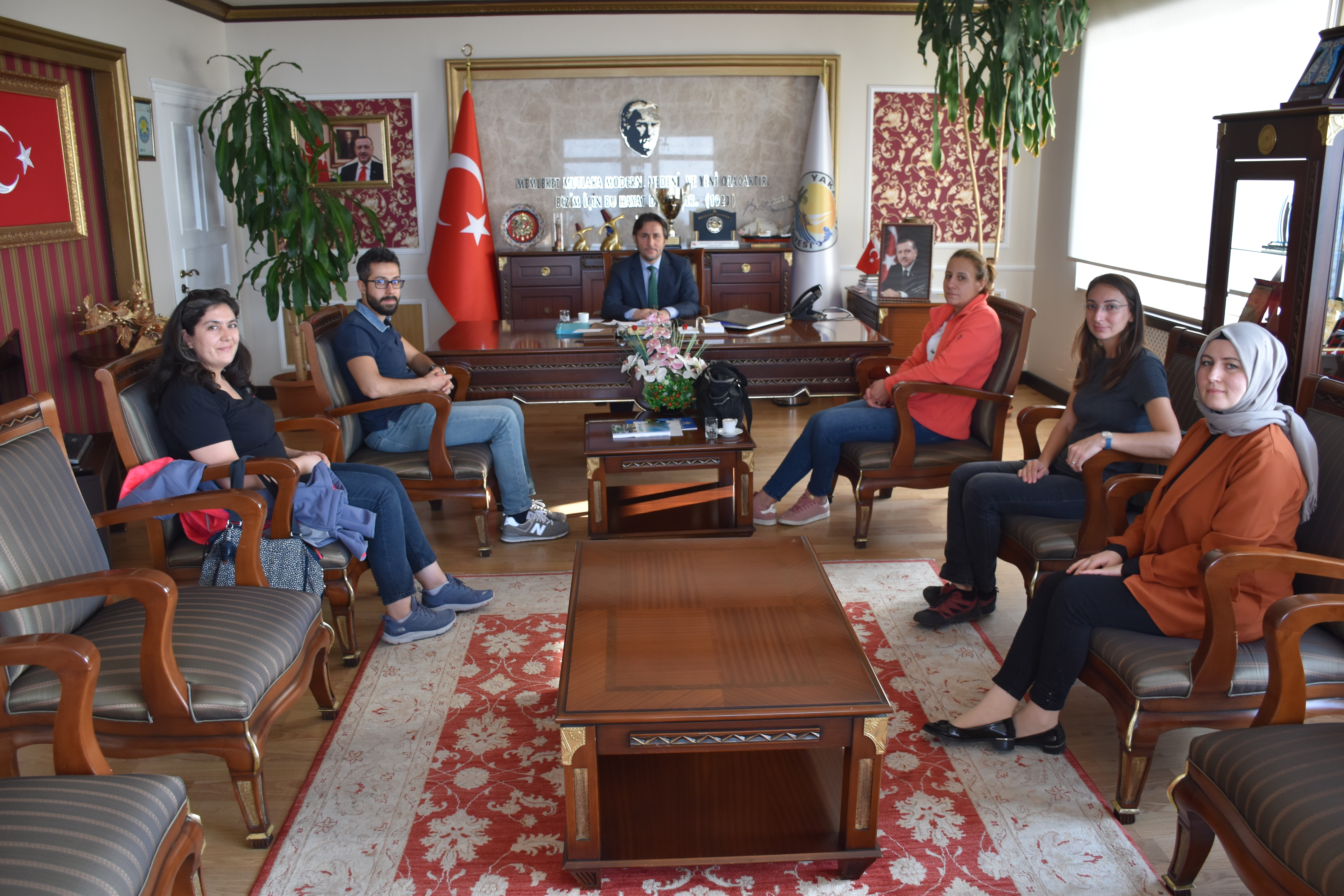 Erciyes Üniversitesi Mimarlık Fakültesi, Şehir ve Bölge Planlama Bölümü Öğretim Görevlileri Başkanımızı ziyaret etti