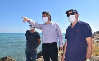Belediye Başkanımız Hüseyin Kıyma “Yakakent Sahil Düzenleme” Projesinin İlhalesini Alan Firma Yetkilileri ile Birlikte İncelemelerde Bulundu.